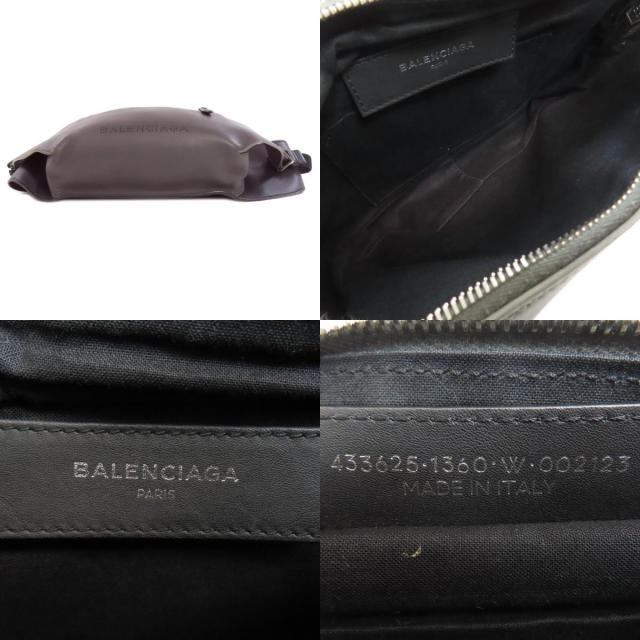 バレンシアガ　ダークグレー レザー ボディバッグ BALENCIAGA BAG - 【BALENCIAGA】バレンシアガ ボディバッグ