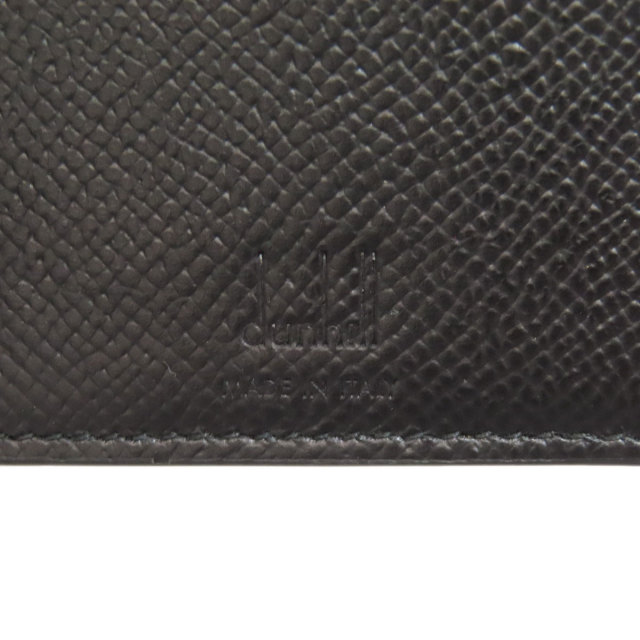 DUNHILL ダンヒル レザー カードケース ロゴメタル ブラック 中古 Dunhill ダンヒル 名刺入れ カードケース レザー メンズ [中古