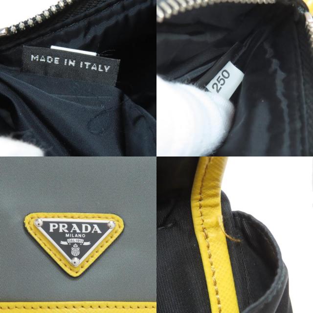 プラダ PRADA 2NH011  ロゴ金具  クラッチバッグ ナイロン素材 レディース  中古 PRADA プラダ 2NH011 ロゴ金具 クラッチバッグ ナイロン素材