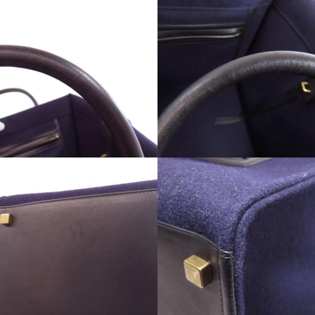 CELINE セリーヌ ラゲージ ファントム ハンドバッグ フェルト/カーフ