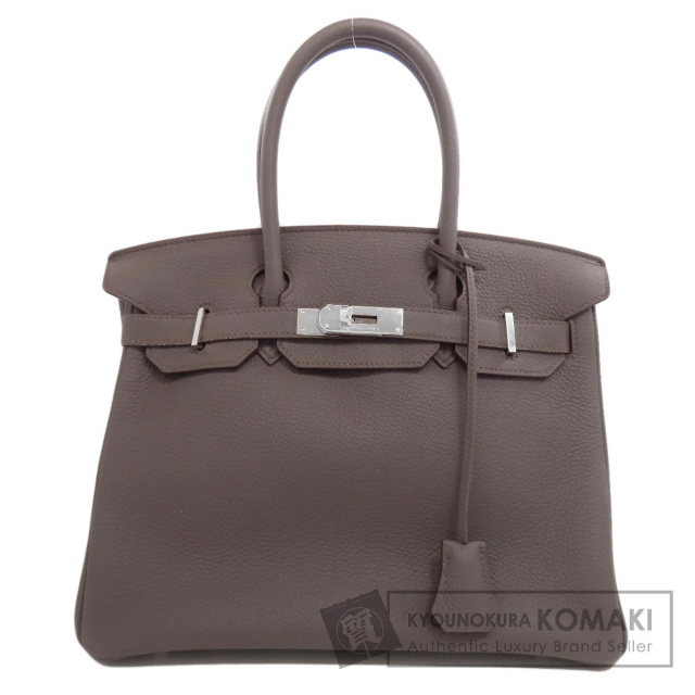 HERMES エルメス バーキン30 トープ シルバー金具 ハンドバッグ