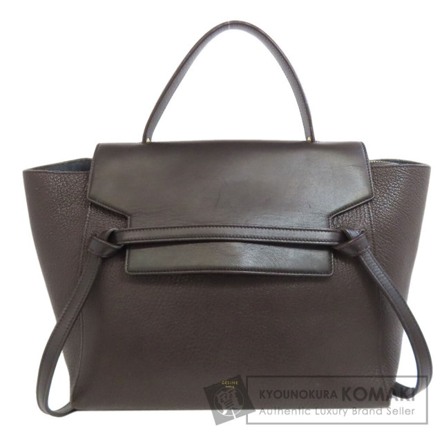 CELINE ハンドバッグ CELINE セリーヌ ハンドバッグ レザー ブラック 黒 : ブランド