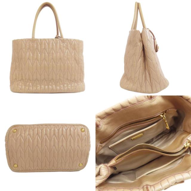 ✨美品　リボン✨miu miu ミュウミュウ　ハンドバッグ　2WAY miumiu（ミュウミュウ）ハンドバッグブラックサイドリボン2way