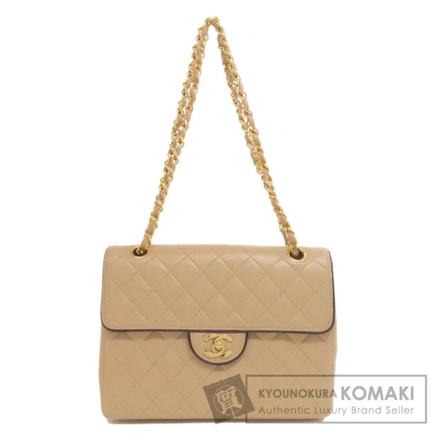 CHANELシャネルチェーンショルダーゴールドキャメル色ミディアム