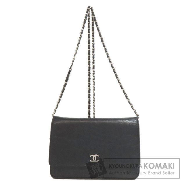 CHANEL シャネル チェーンウォレット カメリア シルバー金具 長