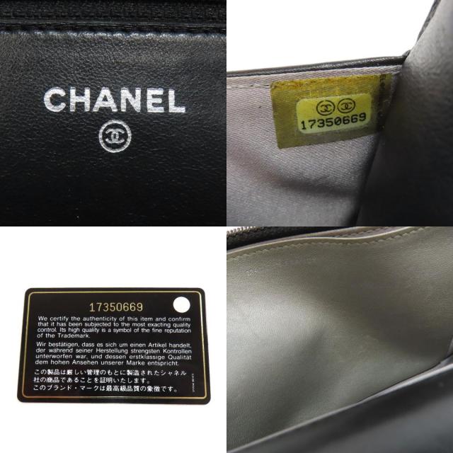 【CHANEL】シャネル　カメリア　長財布　チェーンウォレット CHANEL シャネル チェーンウォレット カメリア シルバー金具 長