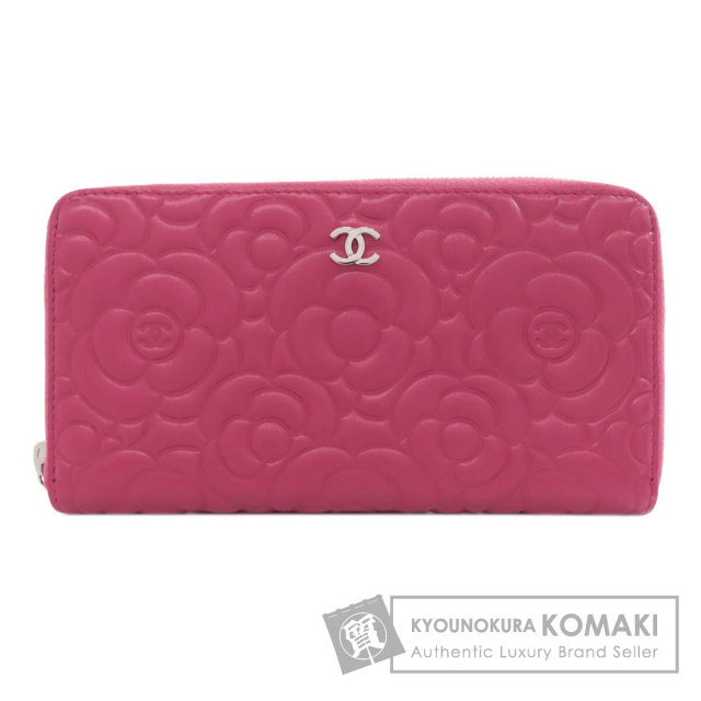 CHANEL シャネル カメリア ココマーク シルバー金具 長財布