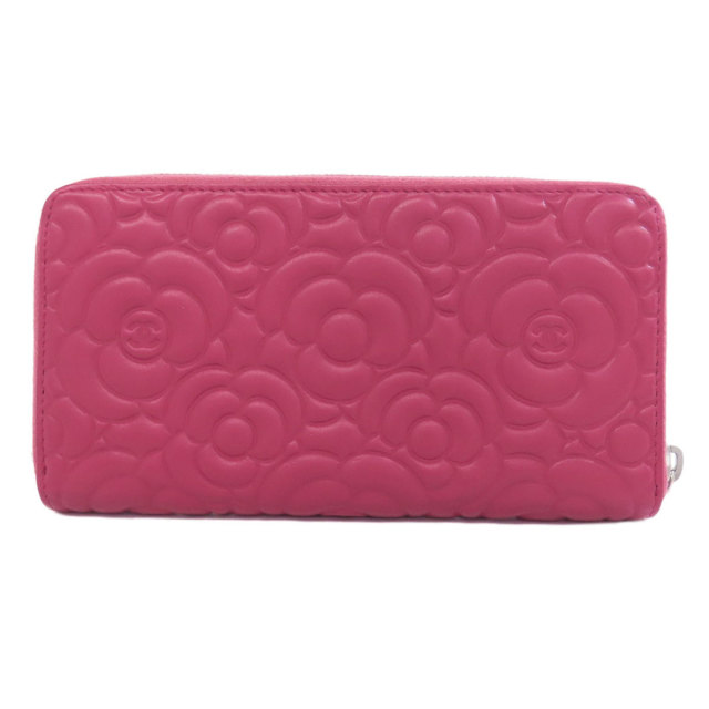 CHANEL シャネル カメリア ココマーク シルバー金具 長財布