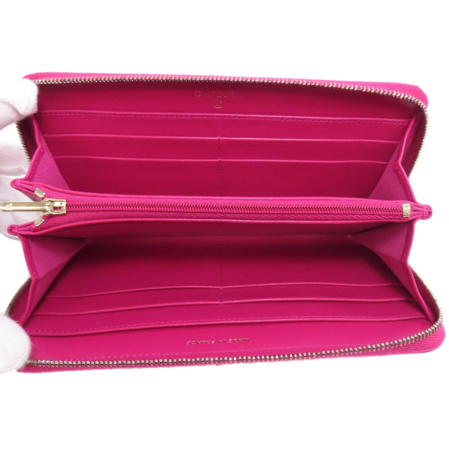 シャネル 長財布（小銭入れあり） マトラッセ ココマーク シルバー金具