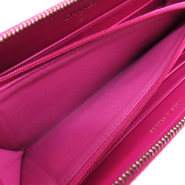 シャネル 長財布（小銭入れあり） マトラッセ ココマーク シルバー金具