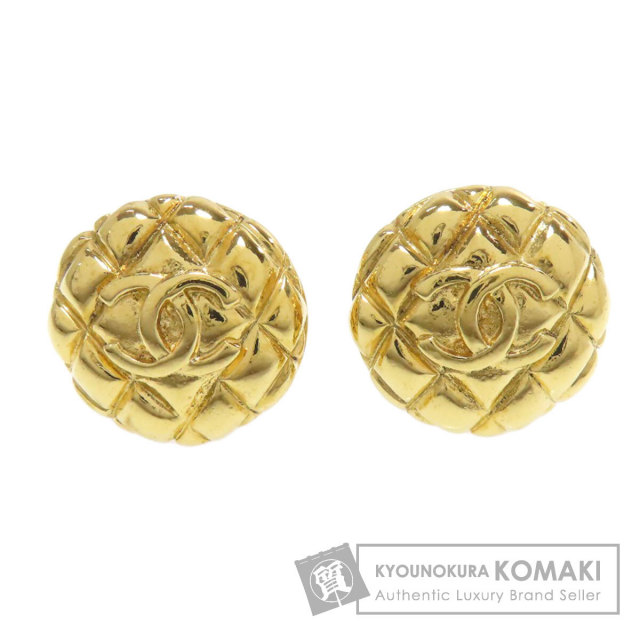 CHANEL シャネル ロゴ フープ イヤリング 金属製 レディース [中古