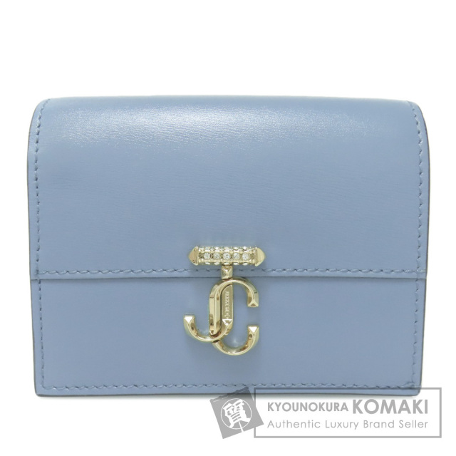 Jimmy Choo ジミーチュウ ロゴ 二つ折り財布（小銭入れあり） カーフ  