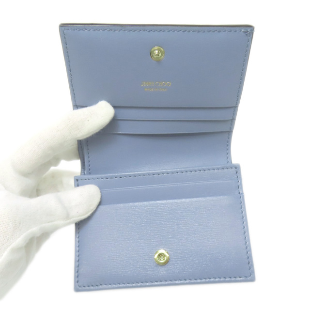 Jimmy Choo ジミーチュウ ロゴ 二つ折り財布（小銭入れあり） カーフ  
