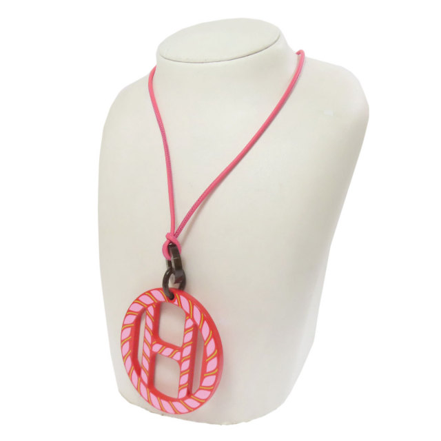 HERMES エルメス Hエキップ ペンダント ネックレス バッファロー