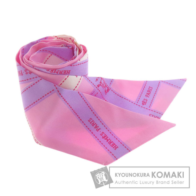 未使用⭐︎HERMES・エルメス　カレ90カーニバルスカーフ　シルク　ピンク 未使用⭐︎HERMES・エルメス カレ90カーニバルスカーフ シルク
