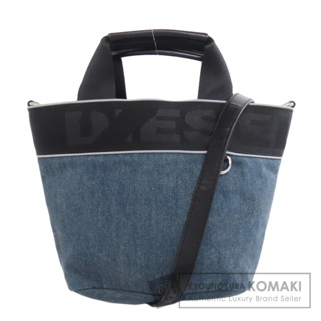 【美品】バレンシアガ デニム 2way ハードウエア スモール ミニハンドバッグ BALENCIAGA - バレンシアガ デニム 2way ハードウエア スモール