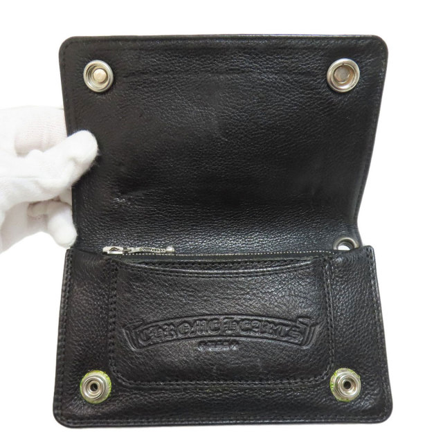 CHROME HEARTS クロムハーツ ロゴ 二つ折り財布（小銭入れあり  
