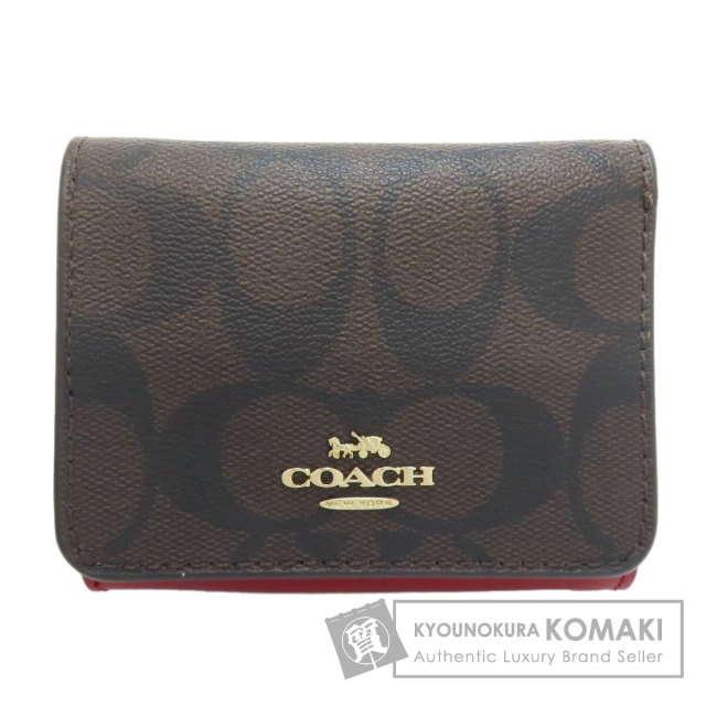 コーチ 二つ折り財布（小銭入れあり） 三つ折り財布 シグネチャー