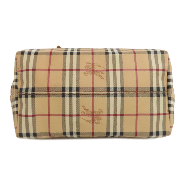 良品【BURBERRY バーバリー】トートバッグ ノバチェック PVCレザー バーバリー ノバチェック ハンドバッグ トートバッグ ベージュ