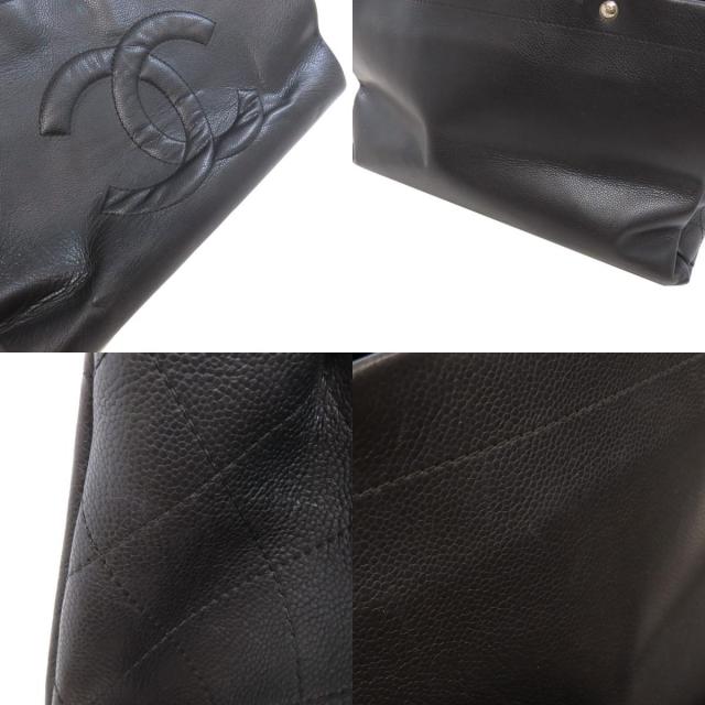 CHANEL シャネル ココマーク トートバッグ グレインド カーフスキン