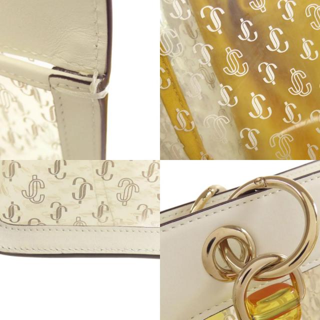 Jimmy Choo ジミーチュウ 2WAY ハンドバッグ ビニール/レザー