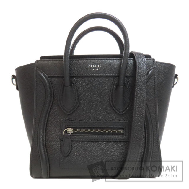 【美品】セリーヌ ハンドバッグ トートバッグ レザー スタッズ 肩掛け 黒 セリーヌ レザー×スタッズ トートバッグ ブラック A1295982