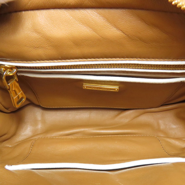 MIUMIU ミュウミュウ ロゴ ショルダーバッグ レザー レディース [中古