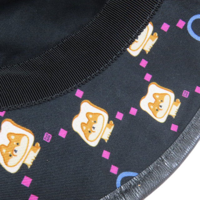 グッチ GUCCI  Pikarar Kawaii バゲットハット  帽子 キャンバス レディース  中古 GUCCI グッチ Pikarar Kawaii バゲットハット 帽子 キャンバス