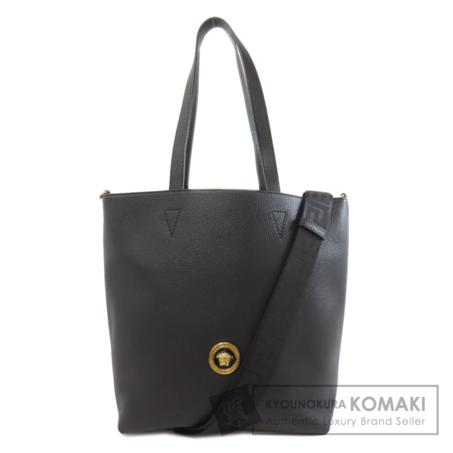 美品　ヴェルサーチ　メデューサ　ハンドバッグ　トートバッグ　ナイロン　レザー VERSACE □新品□未使用□ ヴェルサーチ メデューサ ナイロン