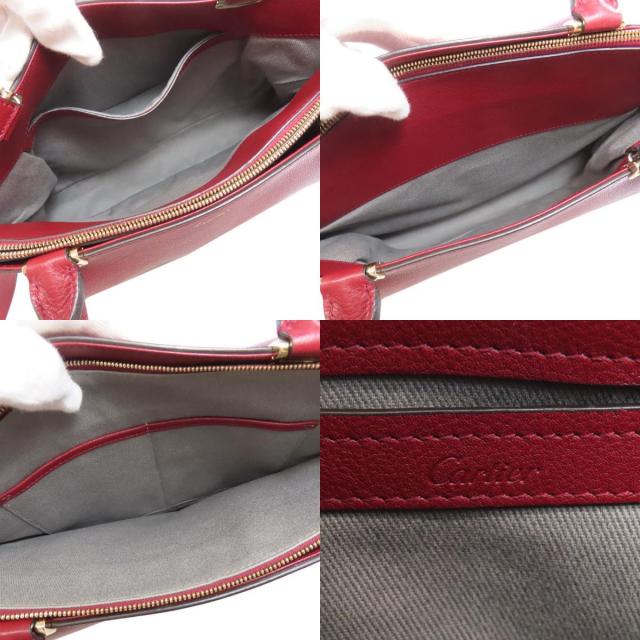 カルティエ CARTIER  2WAY  ハンドバッグ カーフ レディース  中古 CARTIER カルティエ 2WAY ハンドバッグ カーフ レディース [中古
