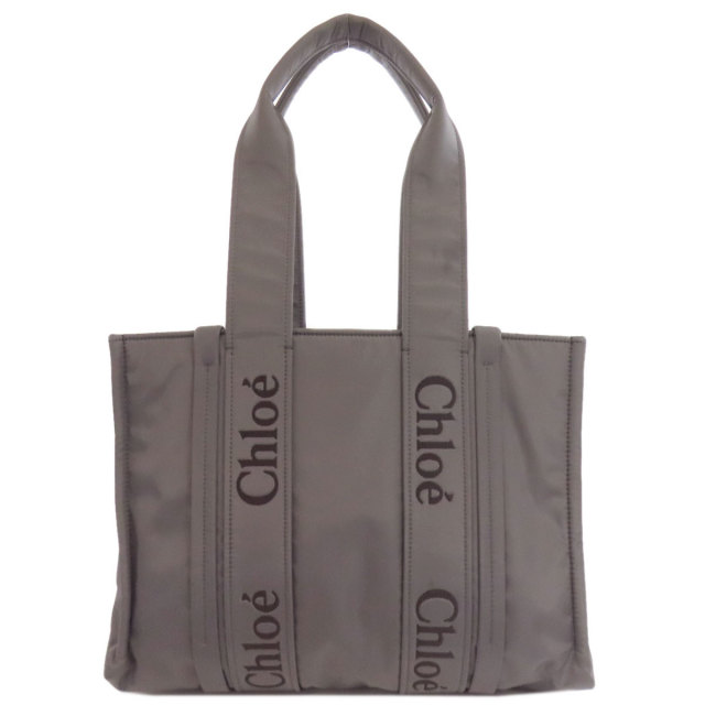 CHLOE クロエ ウッディ トートバッグ ナイロン素材 レディース [中古