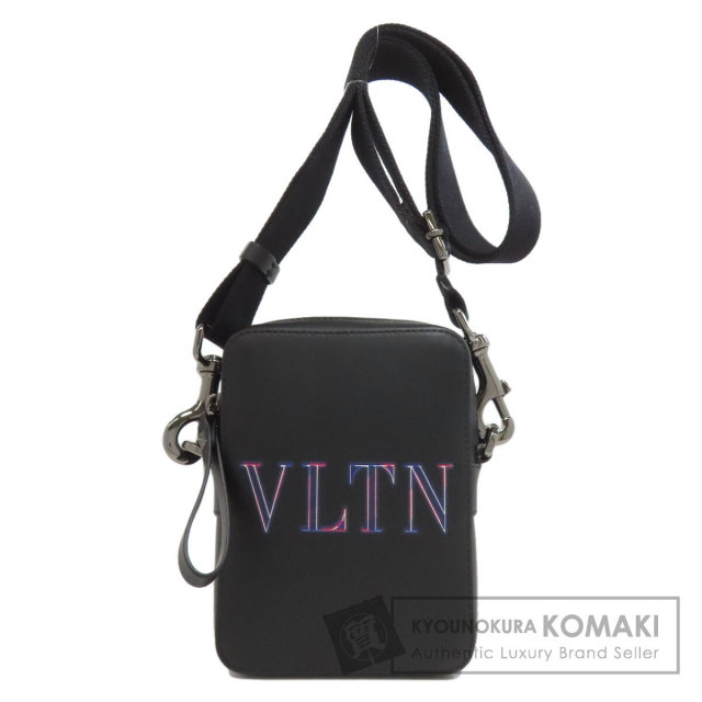 美品✨ヴァレンティノ ショルダーバッグ VLTN レザー ロゴ ブラック ヴァレンティノ VLTN レザー ショルダーバッグ ブラック AB