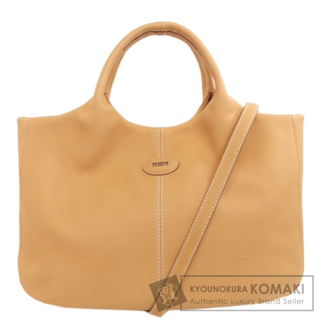 TODS トッズ 型押し トートバッグ レザー/デニム レディース