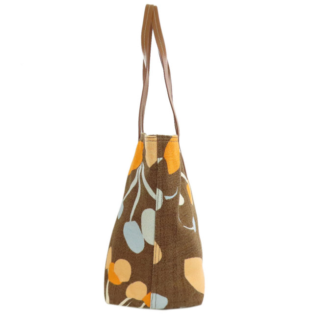 MIUMIU ミュウミュウ ロゴ トートバッグ キャンバス レディース [中古