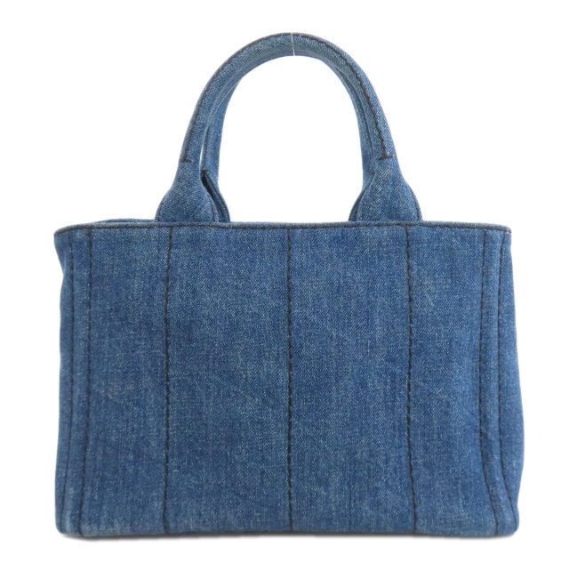 PRADA プラダ 1BG439 カナパミニ 2WAY トートバッグ デニム レディース