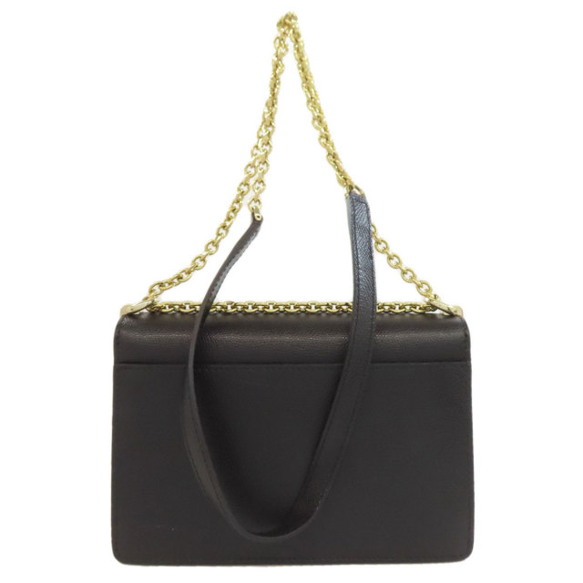 フルラ ショルダーバッグ クロコ ターンロック アーチロゴ チェーン 未  