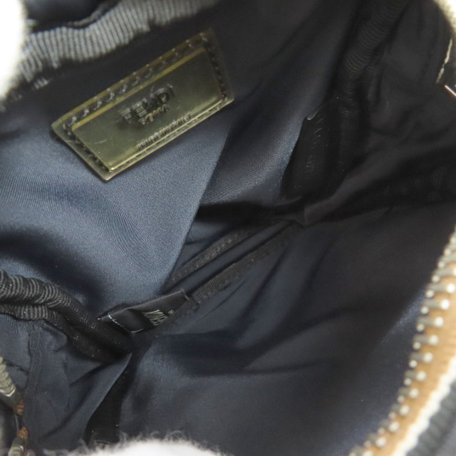 FENDI フェンディ ロゴ ショルダーバッグ ナイロン素材 レディース