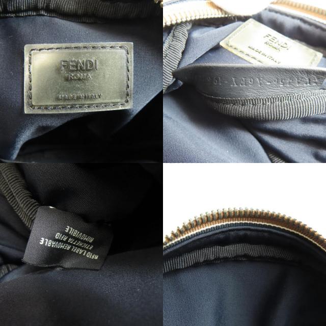 FENDI フェンディ ロゴ ショルダーバッグ ナイロン素材 レディース