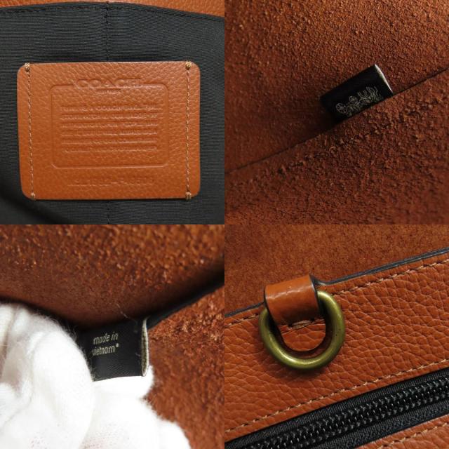 COACH ブラウンロゴトートバッグ(中古) COACH - COACH ブラウンロゴトートバッグ(中古)の通販 by