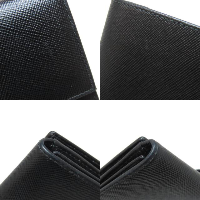 PRADA プラダ ロゴ金具 二つ折り財布（小銭入れあり