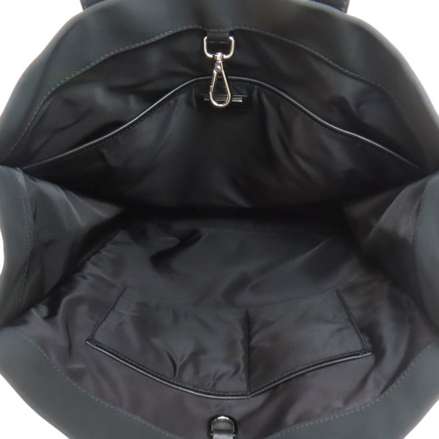 美品 GIORGIO ARMANI ビジネスバッグ ナイロン レザー ロゴ総柄 Giorgio Armani ジョルジオ・アルマーニ ロゴ トートバッグ