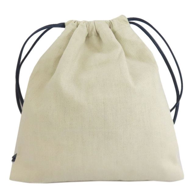 美品☆ miumiu 巾着 ポーチ バッグ 花柄 水色 白 ホワイト ゴールド