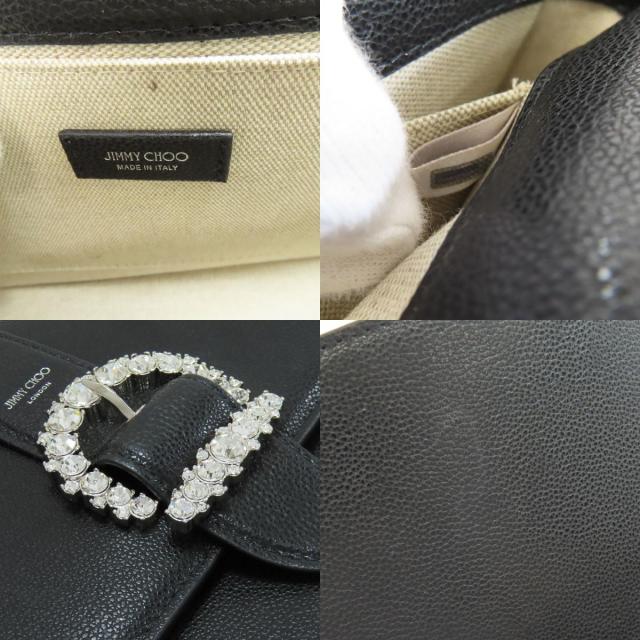 Jimmy Choo ジミーチュウ ビジュー ハンドバッグ レザー レディース