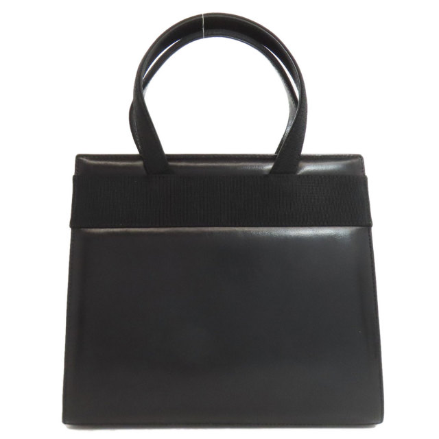 Ferragamo 2way ハンドバッグ　ショルダー付き 黒 レザー 金具 Ferragamo 2way ハンドバッグ ショルダー付き 黒 レザー 金具