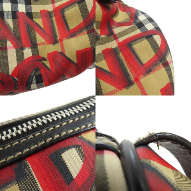 BURBERRY バーバリー ノバチェック グラフィティプリント ショルダー