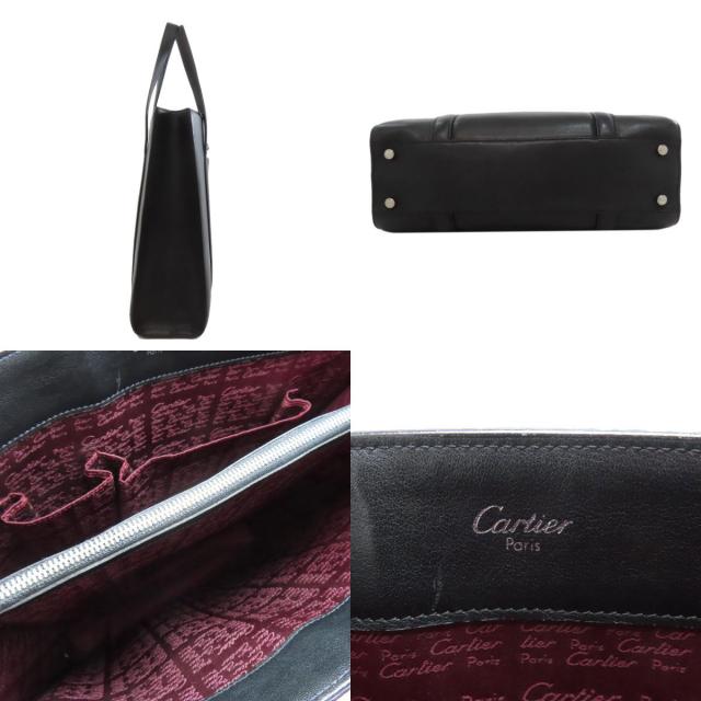 【未使用級 Cartier✨️箱 購入証明カード】 Paris レザー バッグ CARTIER カルティエ マストライン Wホックサイフ 二つ折り財布