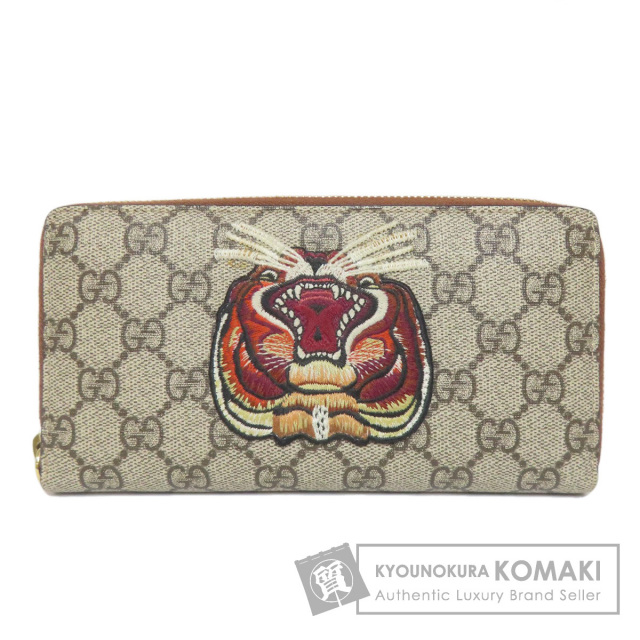 グッチ 長財布（小銭入れあり） タイガー GGスプリーム