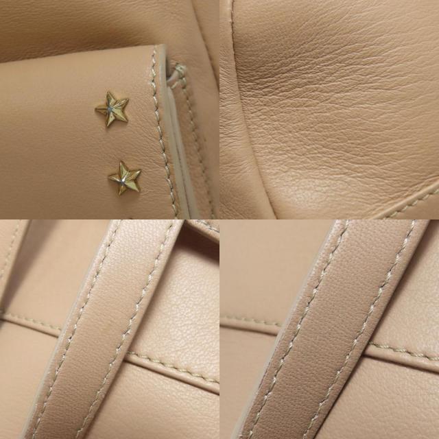JIMMY CHOO ベージュ レザー リュック 中古・古着通販】JIMMY CHOO (ジミーチュウ) ミニリュック