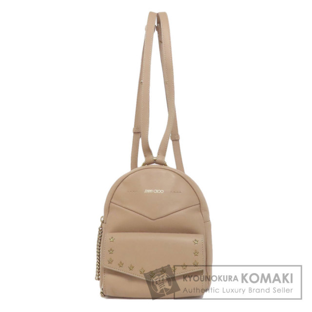 【ta】JIMMY CHOO レザー リュック JIMMY CHOO ジミーチュウ 2WAY バックパック リュックサック