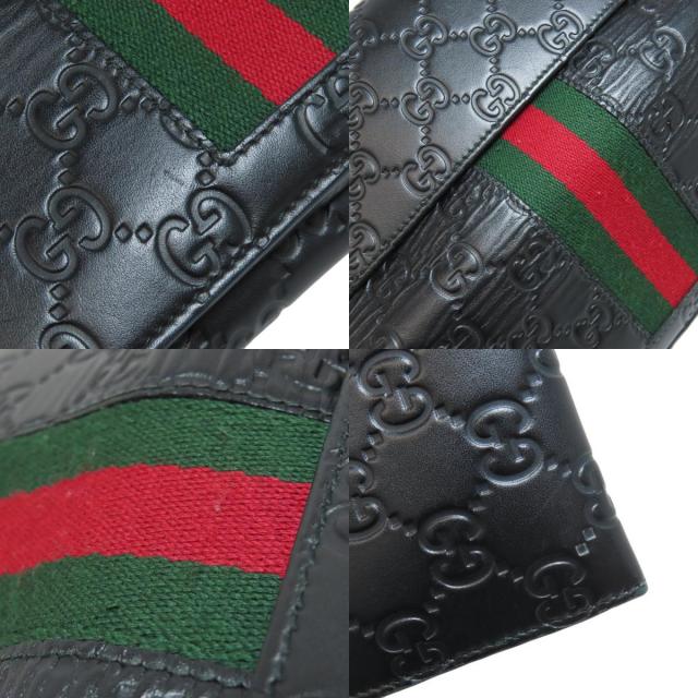 GUCCI グッチ 408830 GGシグネチャー シマ シェリーライン 長財布  